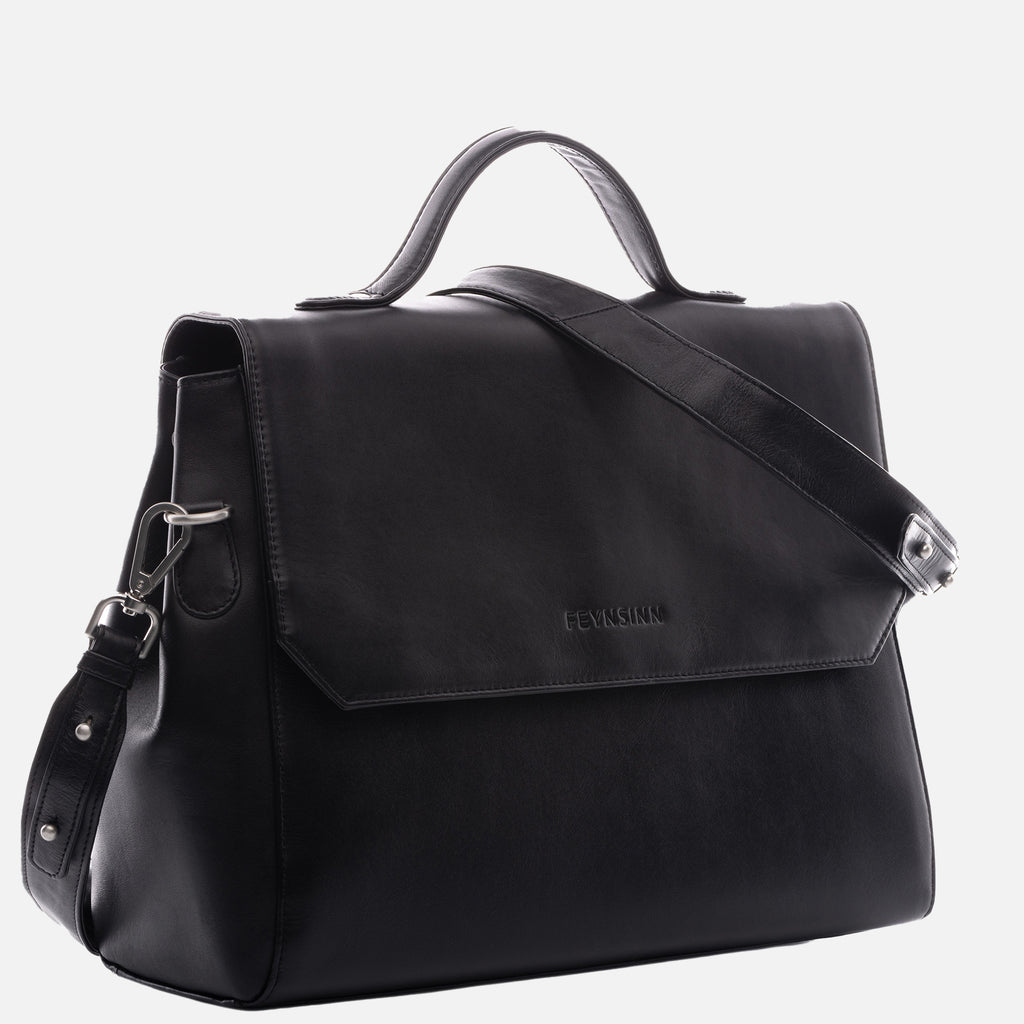 FEYNSINN Produktbild: Businesstasche ELLEN in schwarz aus Leder